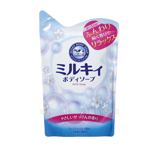 Cow Brand «Milky» - Жидкое мыло для тела с нежным ароматом мыла, см/уп 430 мл. (001861)