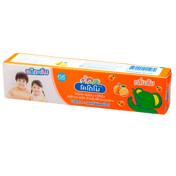 Lion Kodomo- Детская зубная паста со вкусом апельсином, 80 гр. (015289)