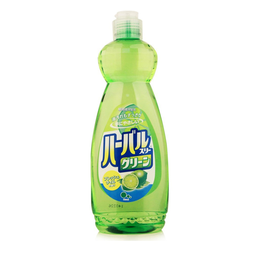 Mitsuei «Herbal Green» - Средство для мытья посуды, овощей и фруктов, с ароматом лайма, бутылка 600 мл. (040160)