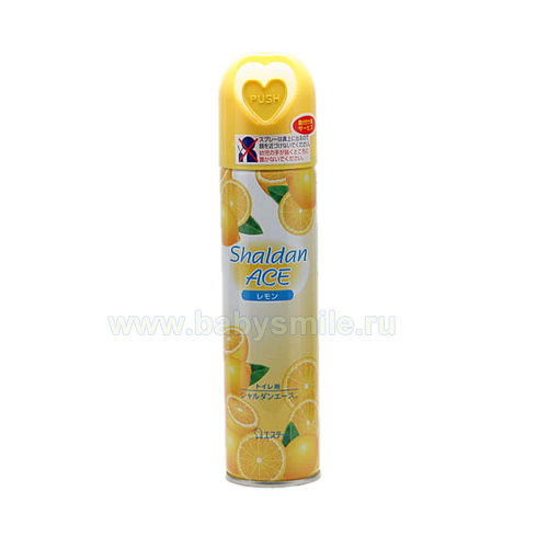 ST «Shaldan Ace» - Освежитель воздуха для туалета, лимон, спрей 230 мл. (116331)
