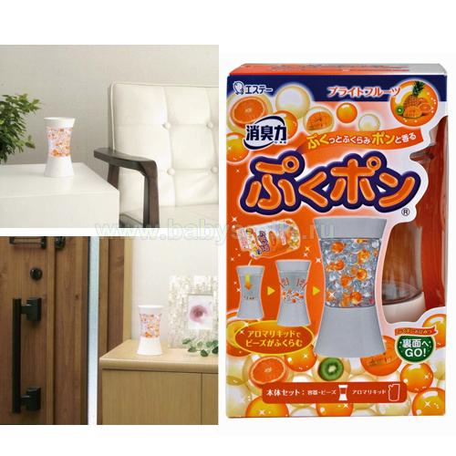 ST «Puku pop» - Освежитель воздуха для комнаты шариковый, фрукты, пачка 155 мл + 5 гр (121571)
