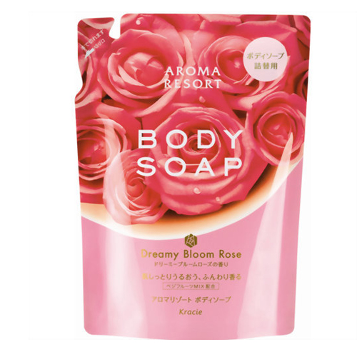 Kracie «Aroma resort» - Жидкое мыло для тела «Восхитительная роза», запасной блок 350 мл. (174390)