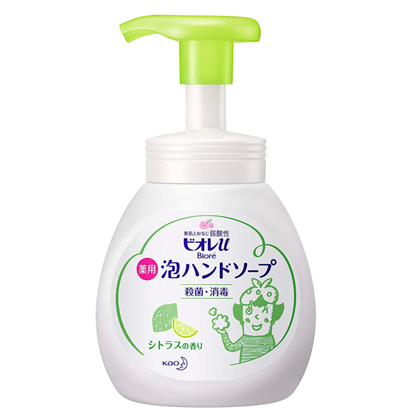 Kao «Biore U» - Жидкое мыло-пенка для рук с антибактериальным эффектом с ароматом цитруса, диспенсер 240 мл. (416063)