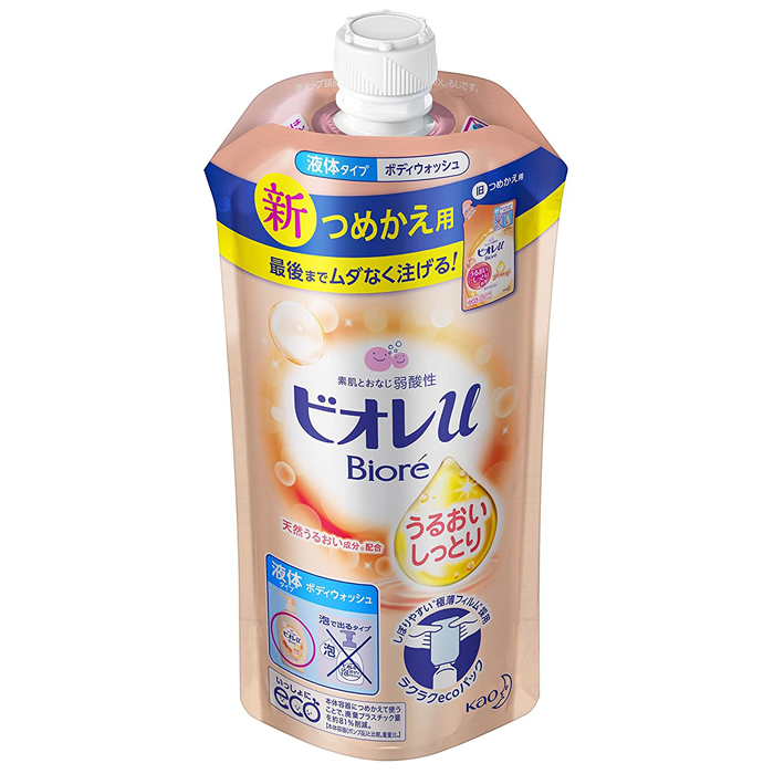 KAO Biore U Мягкое пенное мыло для всей семьи с увлажн. эффектом, фруктово-цветоч. аромат, 340 мл. (336286)