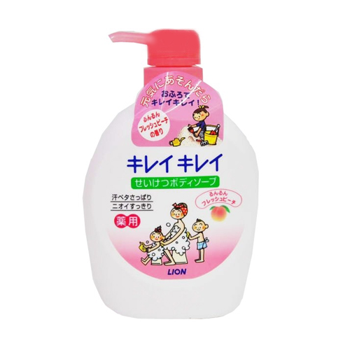 Lion «Kirei Kirei» - жидкое мыло для тела с дезодорирующим эффектом с ароматом персика, 580 мл. (370970)