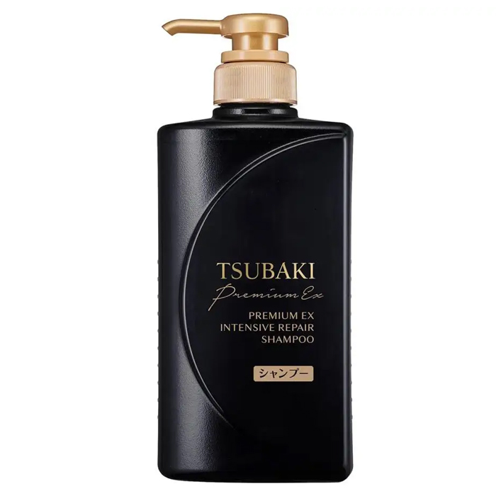 Shiseido Tsubaki Premium EX Шампунь для волос Интенсивное восстановление, с маслом камелии, 490 мл (474087)