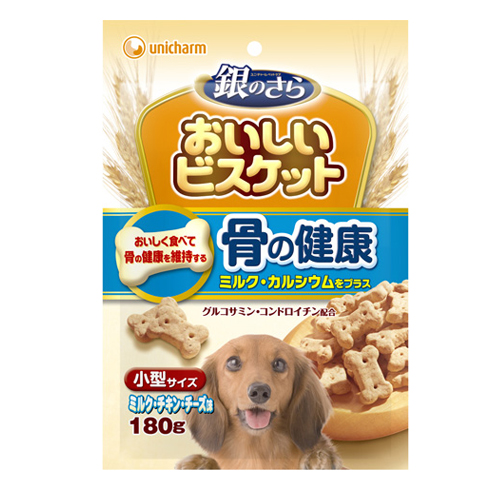 Unicharm «Delicious Biscuits» - Печенье для маленьких собак с кальцием и молоком, мягкая упаковка 180 г. (606186)