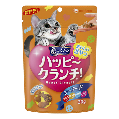 Unicharm «Silver Spoon» - Лакомство для кошек «Печенье из морепродуктов», мягкая упаковка 30 г. (607824)