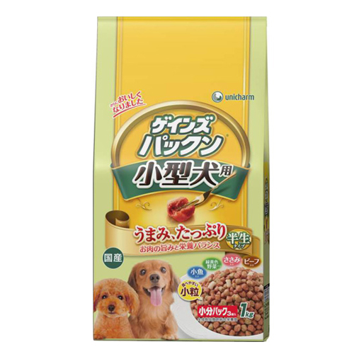 Unicharm «Gaines Piranha» - Мягкий корм для маленьких собак «Нормализация пищеварения», упаковка 1 кг. (619056)