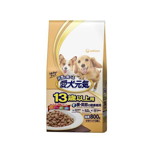 Unicharm «Aiken Genki» - Сухой корм для собак с 13 лет «Курица и говядина с овощами и мелкой рыбой», упаковка 800 гр. (638705)