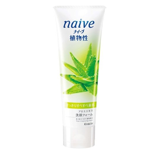 Kracie «Naive» - Пенка для умывания лица с экстрактом алоэ для нормальной кожи, туба 110 гр. (673824)