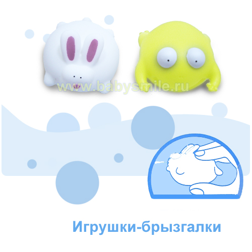 ToyRoyal Набор для купания игрушек-брызгалок «Зайчик и лягушка» (718308)