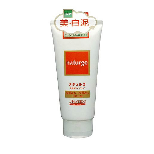 Shiseido «Naturgo» - Пенка для умывания и снятия макияжа с белой глиной и минералами, 120 гр. (868223)