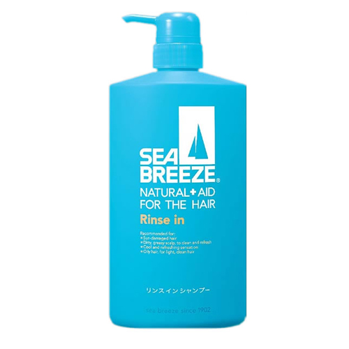 Shiseido «Sea Breeze» - Шампунь для волос c L-ментолом, с ароматом морской свежести «Морской бриз», диспенсер 600 мл. (873197)