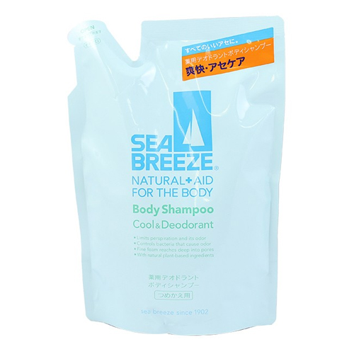 Shiseido «Sea Breeze» - Шампунь для тела с освежающим и дезодорирующим эффектом, запасной блок 400 мл. (887460)