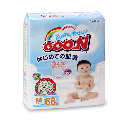 GOON - Японские подгузники с витамином Е - M (6-11 кг) 68 шт