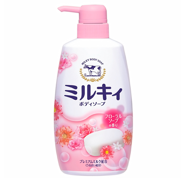 Cow Brand «Milky» - Жидкое мыло для тела с цветочным ароматом, 580 мл. (006316)