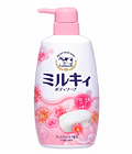 Cow Brand «Milky» - Жидкое мыло для тела с цветочным ароматом, 580 мл. (006316)