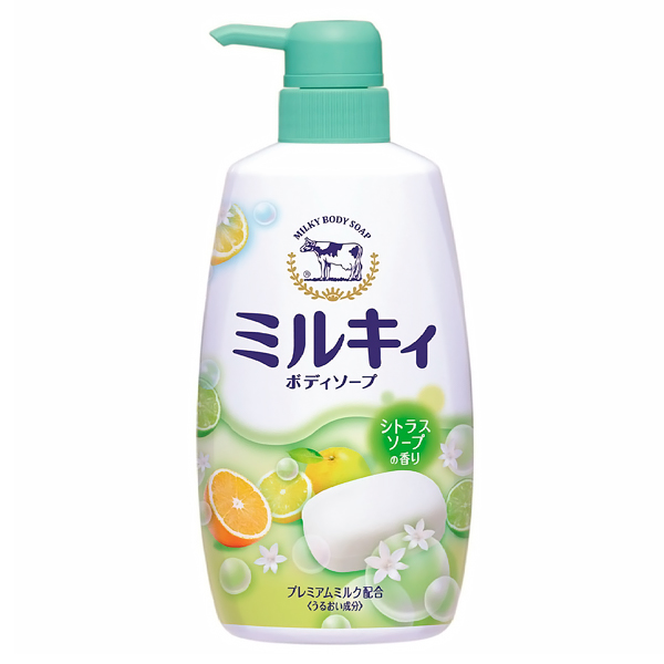 Cow Brand «Milky» - Жидкое мыло для тела c ароматом цитрусовых, 550 мл. (006330)