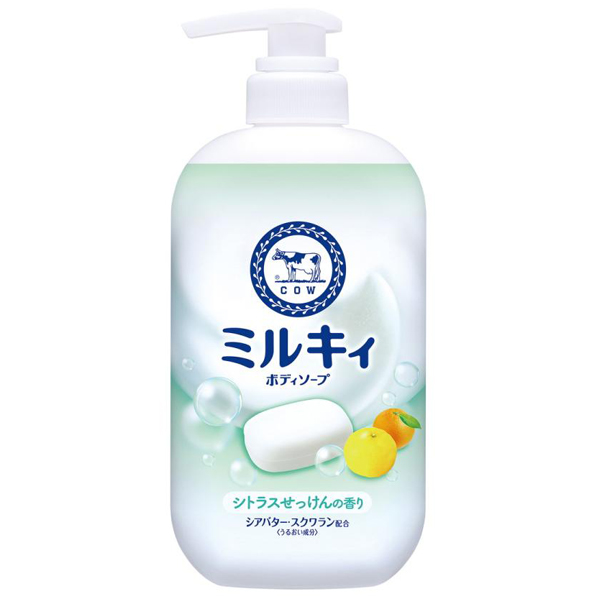 Cow Brand «Milky» - Жидкое мыло для тела c ароматом цитрусовых, 500 мл. (011686)