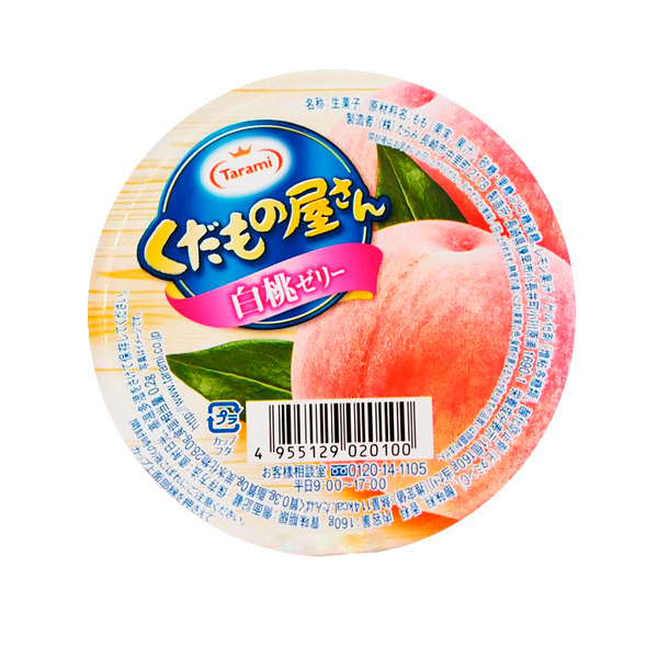 Желе фруктовое Tarami кусочками фруктов Персик 160 гр. (020100)