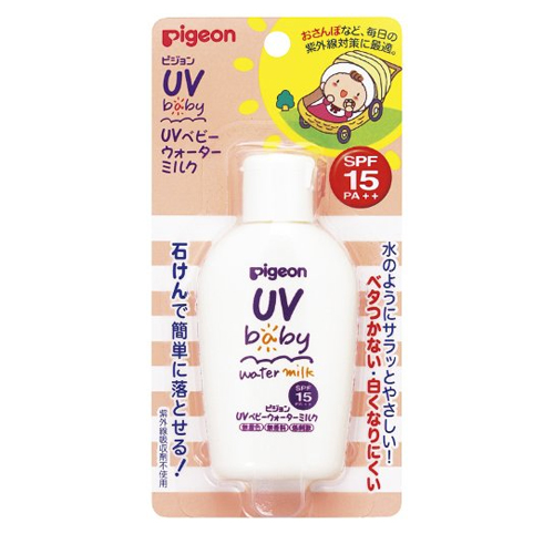 Pigeon - Детское солнцезащитное увлажняющее молочко UV SPF 15 с рождения, бутылка 60 гр. (083409)