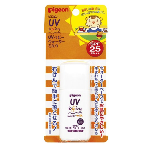 Pigeon - Детское солнцезащитное увлажняющее молочко UV SPF 25 с рождения бутылка 30 гр. (083416)