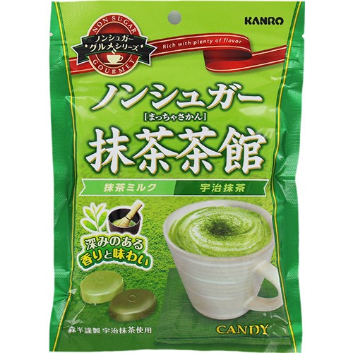Kanro Карамель без сахара с зеленым чаем Маття, 72г (014776)