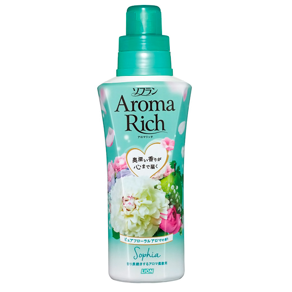 LION Soflan Aroma Rich Sophia Кондиционер для белья, с цветочным ароматом, 550 мл. (263241)