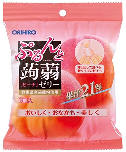Health Orihiro, Желе КОННЯКУ, персик, порционное, 120г. (254333)