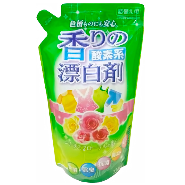 ROCKET SOAP Жидкий кислородный отбеливатель для цветного белья, с цитрусовым ароматом, з/б, 720 мл. (092373)