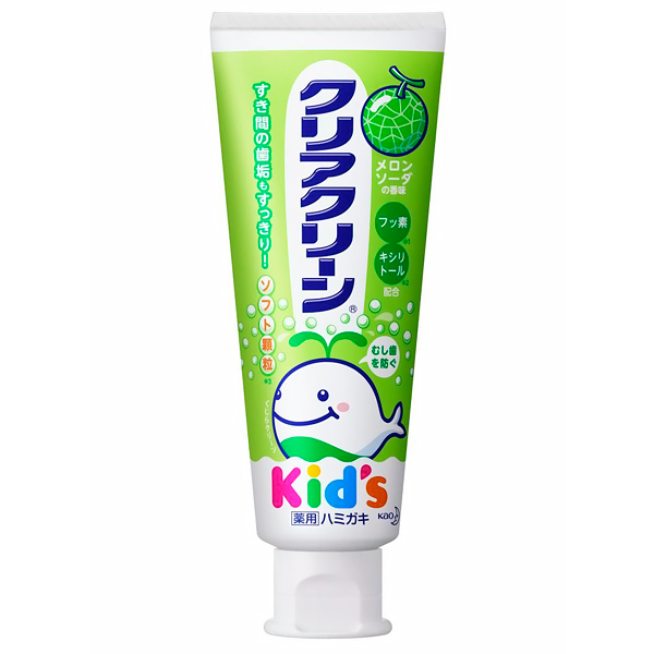 КAO Clear Clean Дет. Зуб. паста с мягкими микрогранул. для деликатной чистки зубов, дыня, 70 гр. (281630)