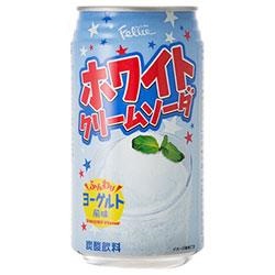 Kyoryuchi Лимонад Крем-сода со вкусом йогурта,газированный в ж/б, 350 мл. (506858)