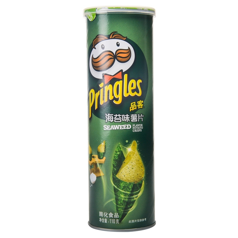 Pringles Чипсы со вкусом васаби и водоросли нори 110г (300051)