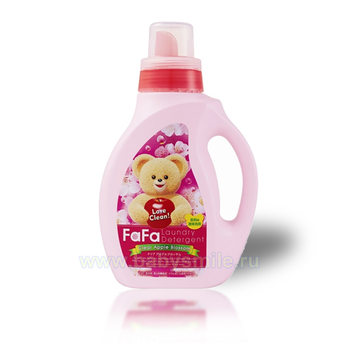 Жидкое средство для стирки детской одежды для стиральных машин с ароматом яблока, Nissan « FaFa Clear Apple Blossom», 1 л. (142227)
