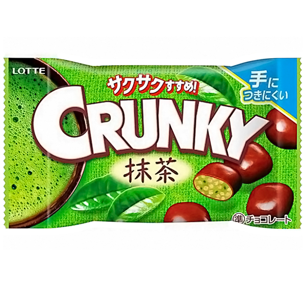Lotte Crunky Pop Joy Matcha Хрустящие шоколадные шарики со вкусом зеленого чая Матча, 32г. (163632)