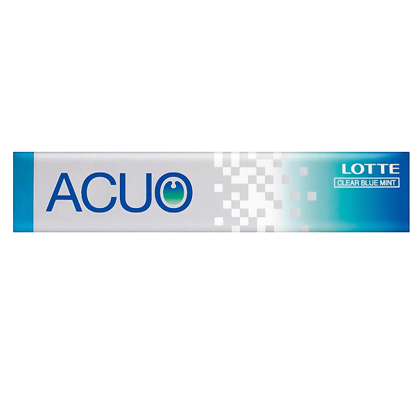 Lotte ACUO Clear Blue Mint Жевательная резинк, Голубая мята, 21 г. (166228)