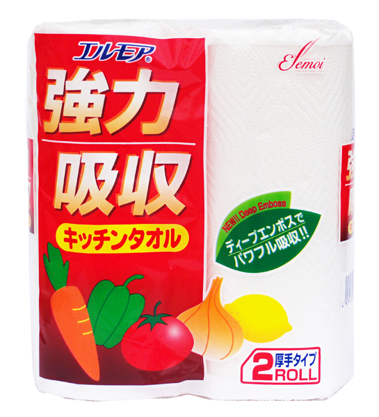 ELLEMOI - Бумажные полотенца для кухни (2 рул. по 50 листов) (170001)