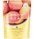 Kracie «Aroma resort» - Жидкое мыло для тела «Сладкий персик», запасной блок 350 мл. (174406)