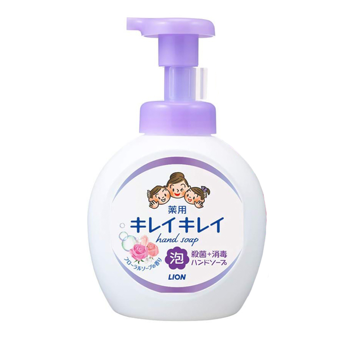 Lion Kirei Kirei-Жидкое антибактериальное пенящееся мыло для рук с цветочным ароматом, 250 мл. (176909)
