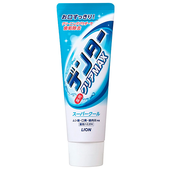 DENTA CLEAR MAX SUPERCOOL - Зубная паста с микрогранулами для защиты от кариеса с ментолом, 140г (186458)