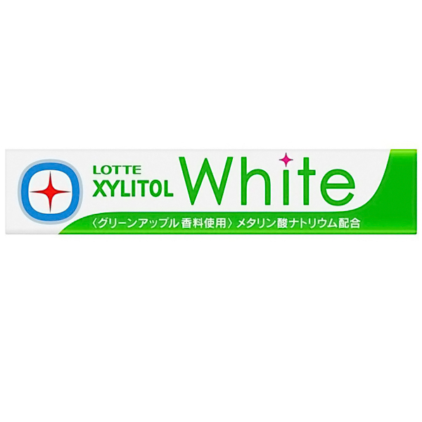 Lotte Xylitol White Green Apple Gum Жевательная резинка, 21г. (204586)
