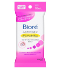 Салфетки для снятия макияжа с экстрактом натурального масла Kao « Biore», мягкая упаковка 10 шт. (214614)