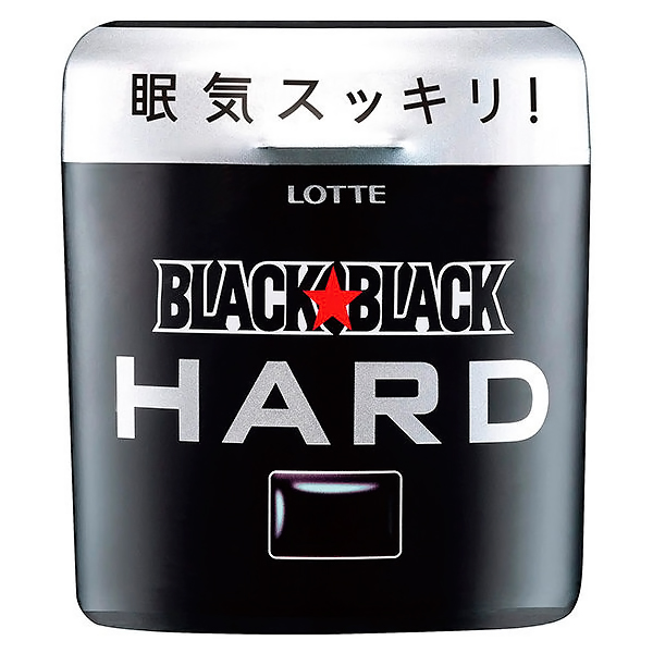 Lotte Black Black Gum small Bottle Жевательная резинка , Бодрящая свежесть, мал. банка 51 гр. (777147)