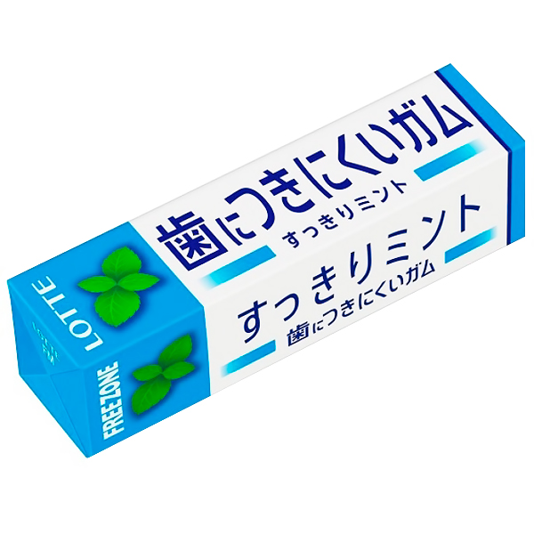 Lotte FREE ZONE GUM (MINT) Жевательная резинка , 25,2 гр. (148569)