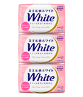 KAO «White» - Увлажняющее крем-мыло для тела с ароматом розы, коробка 3 х 130 гр. (430229)
