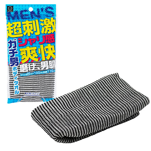 KOKUBO Gachi-Men Body Towel Массажная мочалка для тела, 20х100 см. (235667)