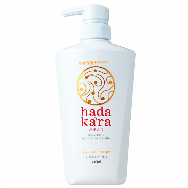 LION Hadakara Жидкое мыло для тела с фруктовым ароматом, 500 мл. (239000)