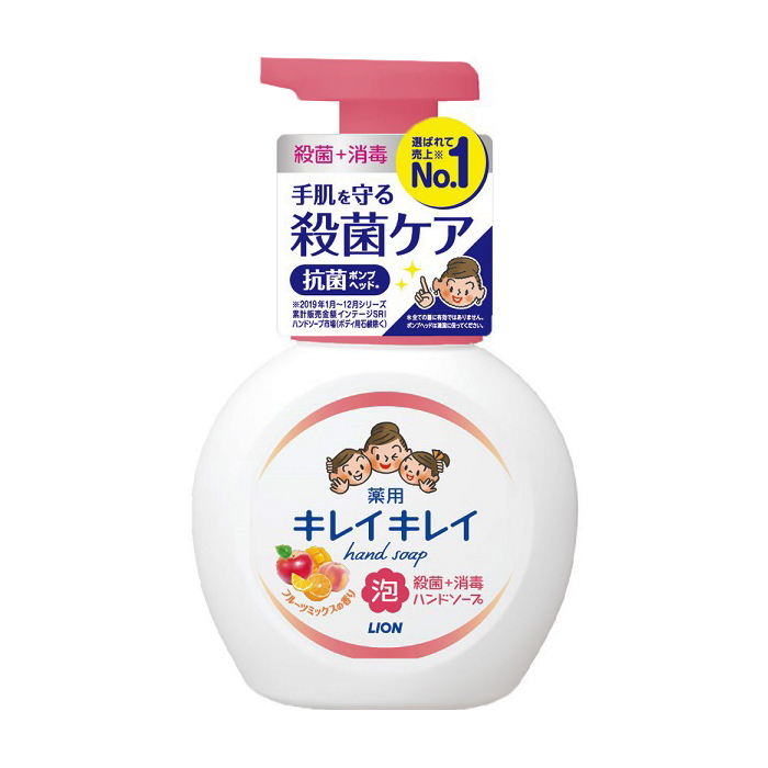 Lion "KireiKirei" Жидкое мыло для рук с  ароматом апельсина, флакон-дозатор, 250 мл.(240990)