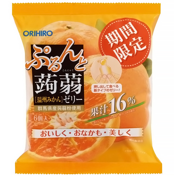 Health Orihiro Желе КОННЯКУ, мандарин, порцеонное, 120г. (254821)
